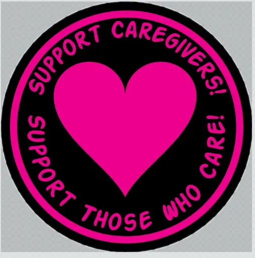 Support Caregivers! 6"x 6" Sticker